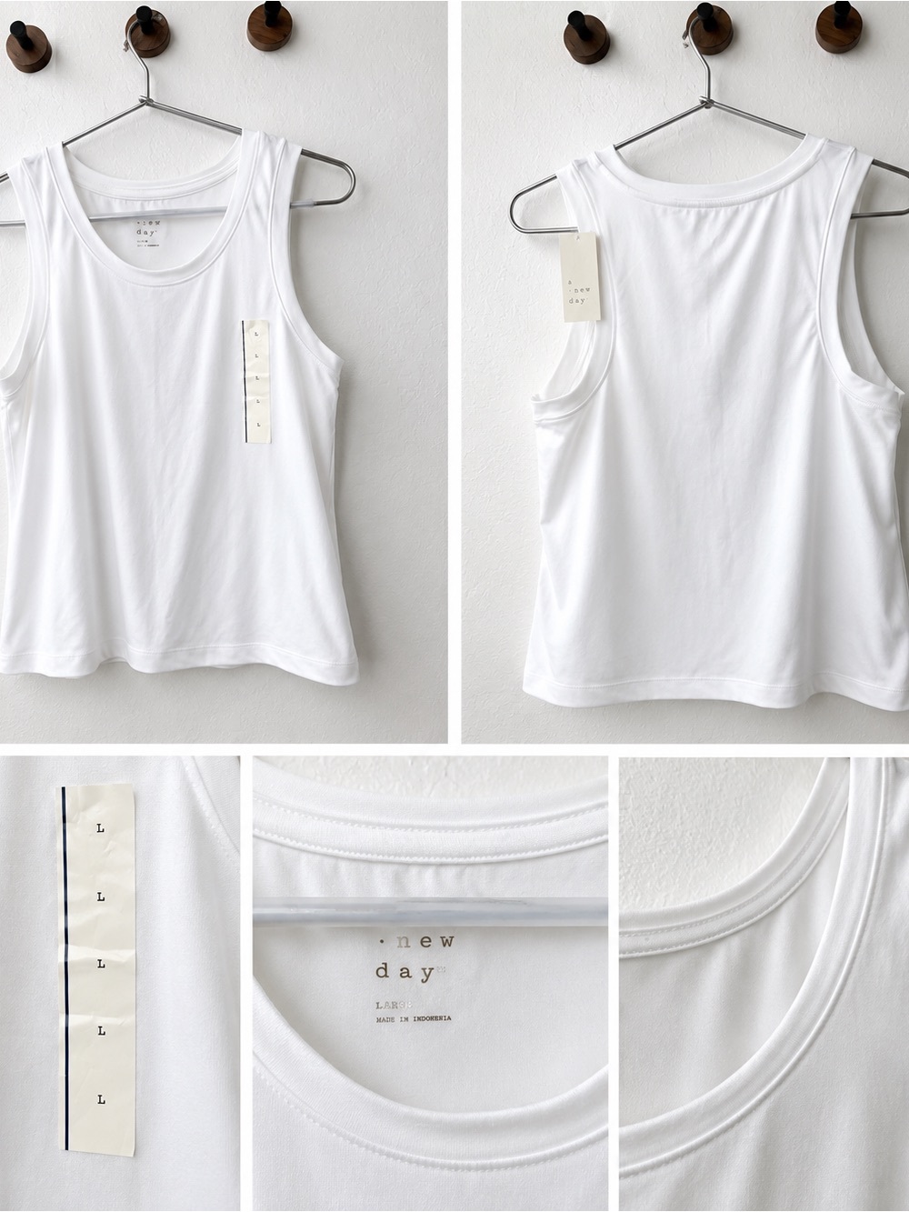 a new day White Scoop Neck Tank Top